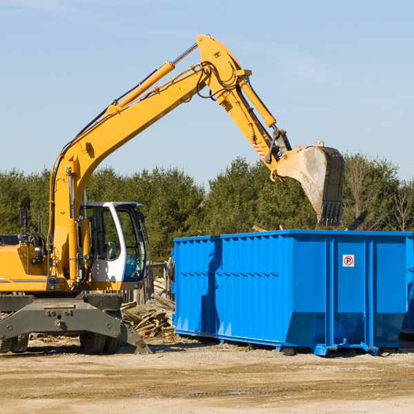 can i choose the location where the residential dumpster will be placed in Hubbard TX